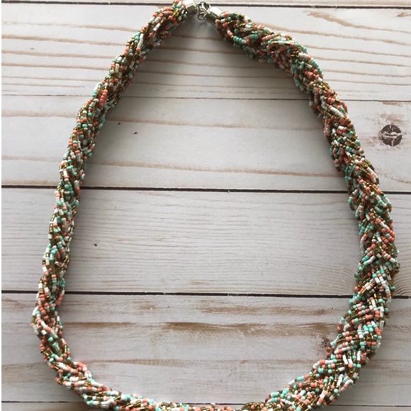 Braided Bead Women’s Multicolored 26 in Rope Necklace - Picture 5 of 7